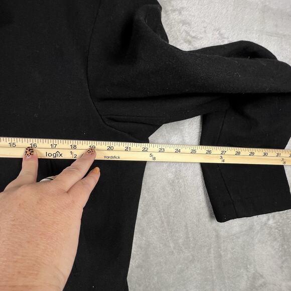 Nautica Coat Men M Black Wool Dress Double Breasted Peacoat Sailor Nautical - Picture 4 of 10